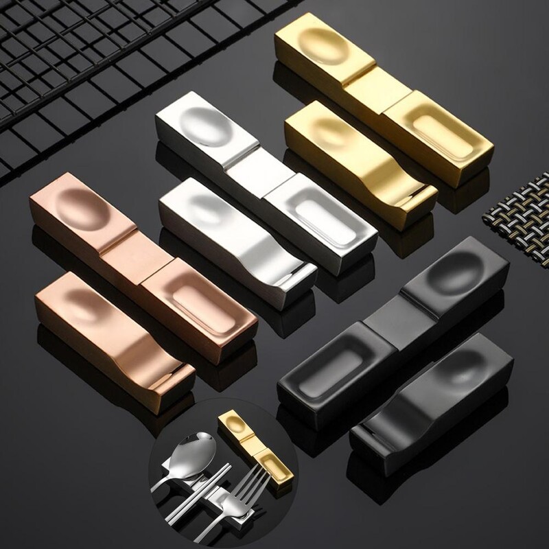 Поставка за пръчици за хранене Groove Design Огледало Полиран държач за вилица Поставка за прибори за хранене Поставка за лъжица за вечеря от неръждаема стомана в китайски стил