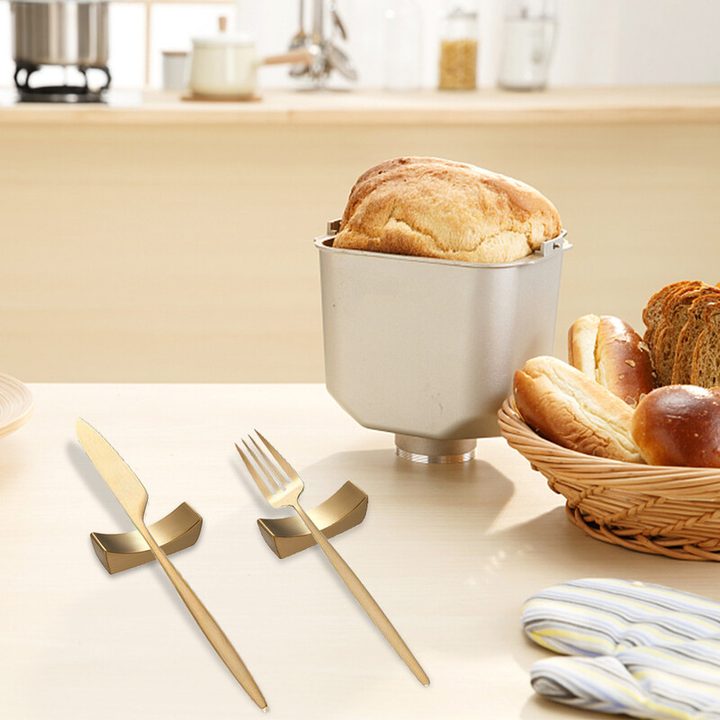 2 бр./опаковка Поставка за пръчици за хранене Държач за вилица за лъжица от неръждаема стомана Домашно парти Прибори за хранене Кухня Хотел Ресторант Поставка за държач за пръчици