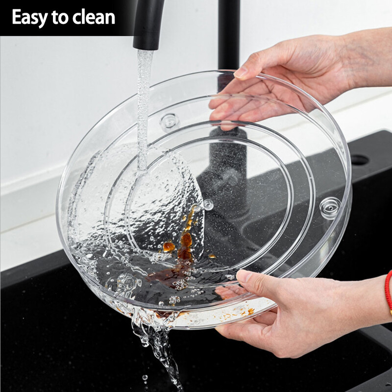 360° pöörlevad hoiualused Köögikapp Spice Pöördlaud Multifunktsionaalne Vannitoa Meik Selge Organiseerija Köögitarvikud