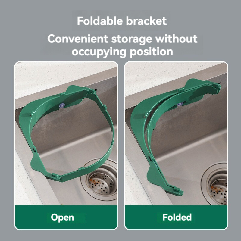 Мултифункционална мрежа за филтър за мивка Поставка Триъгълен държач за кърпи Цедка за остатъци Мрежа против запушване Кошче за боклук Висяща торба Устройство за оттичане