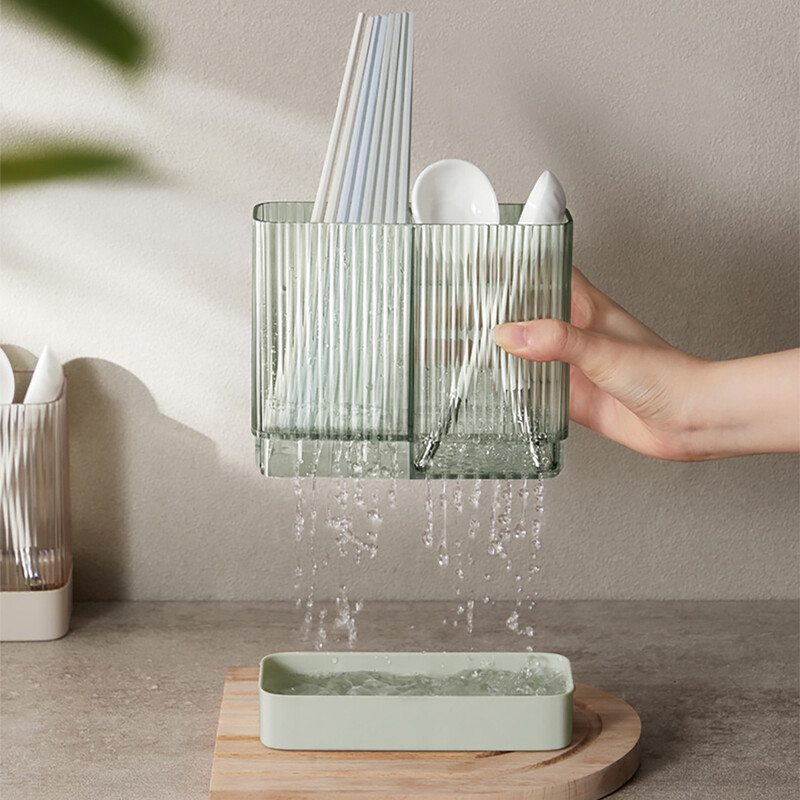 Seinale kinnitatav söögiriistade hoidik ovaalne söögiriistade hoidik plastikust lusikas kahvel söögipulk nuga köögiriistade hoidik äravoolu hoiustamisrest