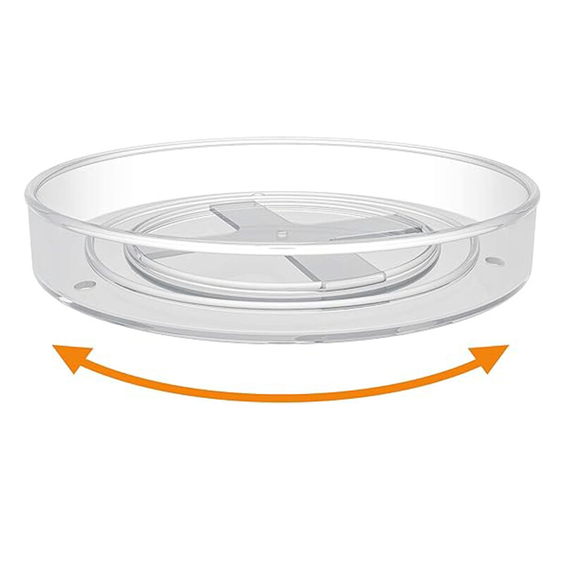 Plastist pöördlaud, pöörlev alus kapi jaoks, köök, vannitoa panipaik – toiduainete hoidmine, korraldamine ja hoiustamise korraldaja