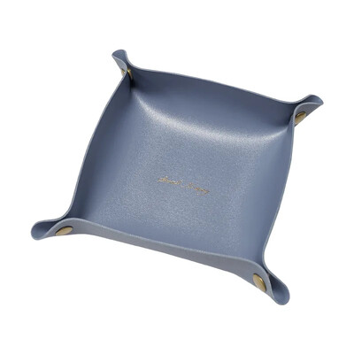 Põhjamaade nahast hoiukarp Laua ehete kosmeetikatoodete võtmehoidja korv Kokkupandav hoiukarbi laua korraldaja