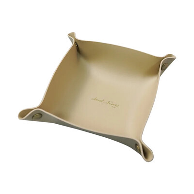 Põhjamaade nahast hoiukarp Laua ehete kosmeetikatoodete võtmehoidja korv Kokkupandav hoiukarbi laua korraldaja