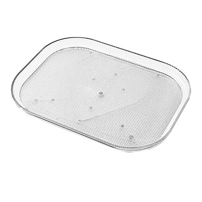 Pöördlaua korraldaja külmiku 360 jaoks Pööratav ristkülikukujuline hoiurest Läbipaistev plaadimängija köögikapi laua sahvri jaoks