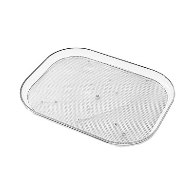 Pöördlaua korraldaja külmiku 360 jaoks Pööratav ristkülikukujuline hoiurest Läbipaistev plaadimängija köögikapi laua sahvri jaoks