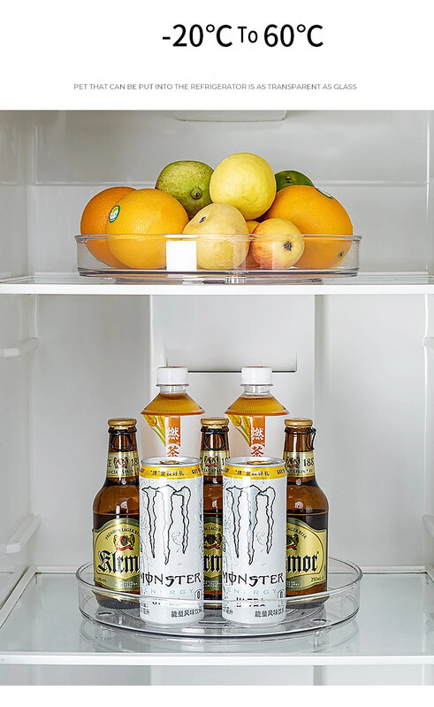 Plaadimängija Multifunktsionaalne läbipaistev pöörlev hoiualused Plastikust köögi plaadimängija vürtsihoidja kosmeetiline meigikorder