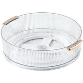 Περιστρεφόμενος πλαστικός δίσκος αποθήκευσης Κουτί αποθήκευσης καλλυντικών Οργανωτής μακιγιάζ Αποθήκευση καλάθια οργάνωσης κουζίνας Δίσκος σερβιρίσματος 360 μοιρών