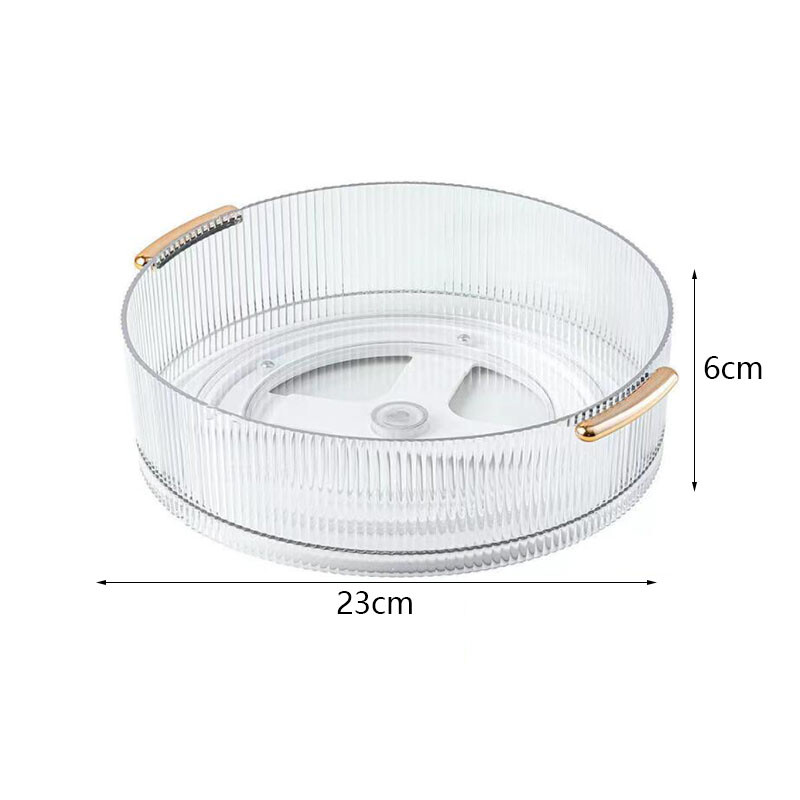 Περιστρεφόμενος πλαστικός δίσκος αποθήκευσης Κουτί αποθήκευσης καλλυντικών Οργανωτής μακιγιάζ Αποθήκευση καλάθια οργάνωσης κουζίνας Δίσκος σερβιρίσματος 360 μοιρών