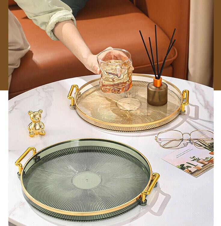 Multifunktsionaalne plastikust ümmargune hoiualus Koduköök Suupisted Puuviljad Toit Vürts Ehete Hoidikud Teekomplekti korraldaja