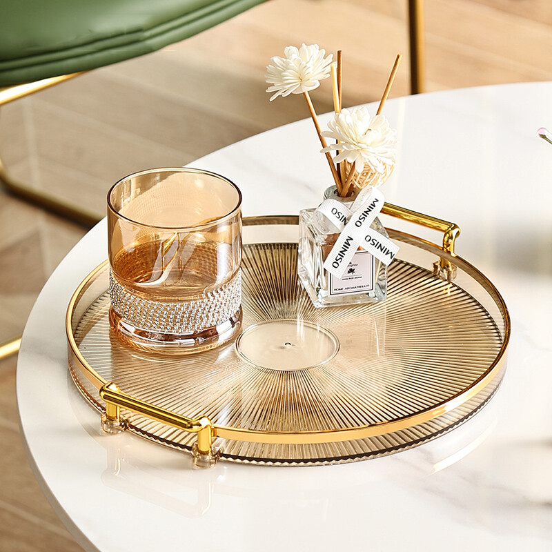 Multifunktsionaalne plastikust ümmargune hoiualus Koduköök Suupisted Puuviljad Toit Vürts Ehete Hoidikud Teekomplekti korraldaja