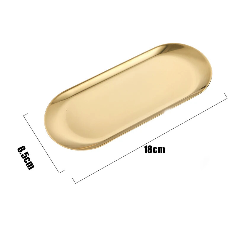 Злато, сребро 430 неръждаема стомана, храна, козметика, бижута, тави за съхранение, оборудване за ноктопластика, плоча, лекарска хирургическа тава, чиния за нокти