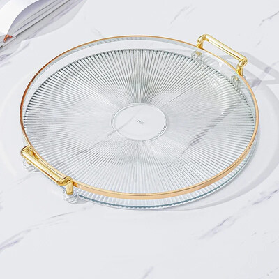 Στρογγυλός δίσκος αποθήκευσης Σπίτι Σαλόνι Τραπέζι σαλονιού Φλιτζάνι τσαγιού Πιάτο αποθήκευσης Ακρυλικός δίσκος Αρωματοθεραπεία Δίσκος οργάνωσης Διακόσμηση σπιτιού