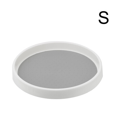 Κουζίνα Spinning Organizer Περιστρεφόμενος δίσκος 1-επιπέδου σχάρα μπαχαρικών στρογγυλό ράφι Ράφια αποθήκευσης καρυκευμάτων Πικάπ ντουλάπι ντουλάπας