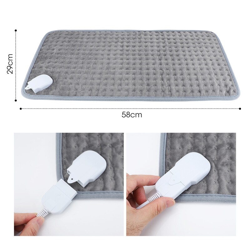 Elektriline soojenduspadi EL/Ühendkuningriik/USA pistikuga füsioteraapia soojendustekk kõhu vöökoha seljavalu leevendamiseks talvine jalgade käte soojendaja