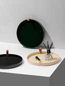 Epeiushome Desktop Δίσκος Αρωματοθεραπείας Είσοδος Κλειδί Κουτί αποθήκευσης Φινίρισμα Δίσκος αρώματος Cosmetic Leather Handler