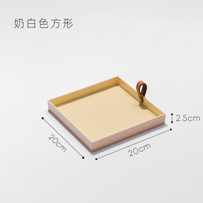 Epeiushome Desktop Δίσκος Αρωματοθεραπείας Είσοδος Κλειδί Κουτί αποθήκευσης Φινίρισμα Δίσκος αρώματος Cosmetic Leather Handler