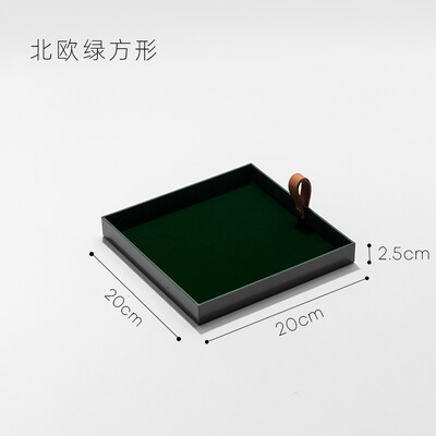 Epeiushome Desktop Δίσκος Αρωματοθεραπείας Είσοδος Κλειδί Κουτί αποθήκευσης Φινίρισμα Δίσκος αρώματος Cosmetic Leather Handler