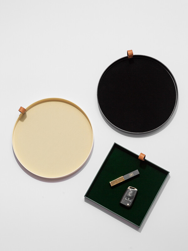 Epeiushome Desktop Δίσκος Αρωματοθεραπείας Είσοδος Κλειδί Κουτί αποθήκευσης Φινίρισμα Δίσκος αρώματος Cosmetic Leather Handler