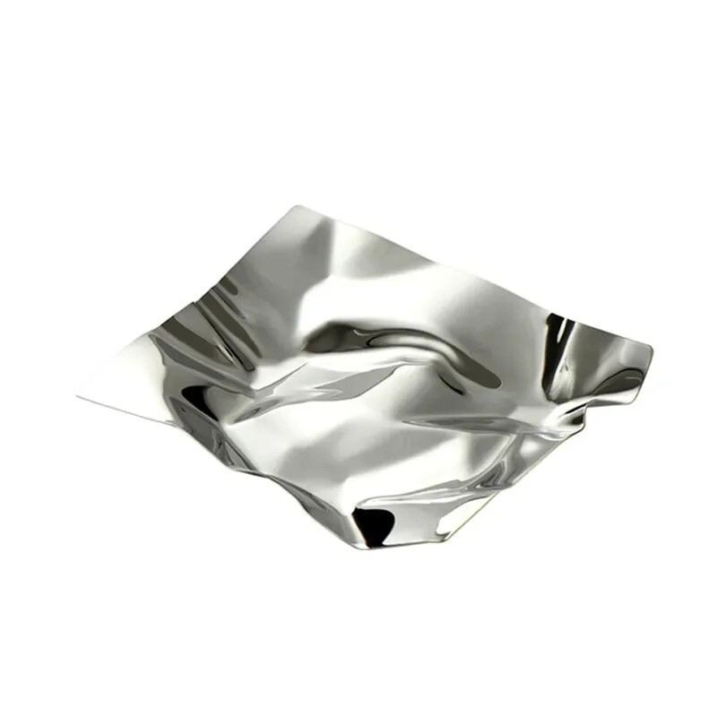 Ελαφριά πολυτελή πλισέ πλάκα Δίσκος αποθήκευσης από ανοξείδωτο ατσάλι Επιτραπέζιο σαλονάκι Πιάτο φρούτων κλειδί καλλυντικά κοσμήματα στολίδια αποθήκευσης