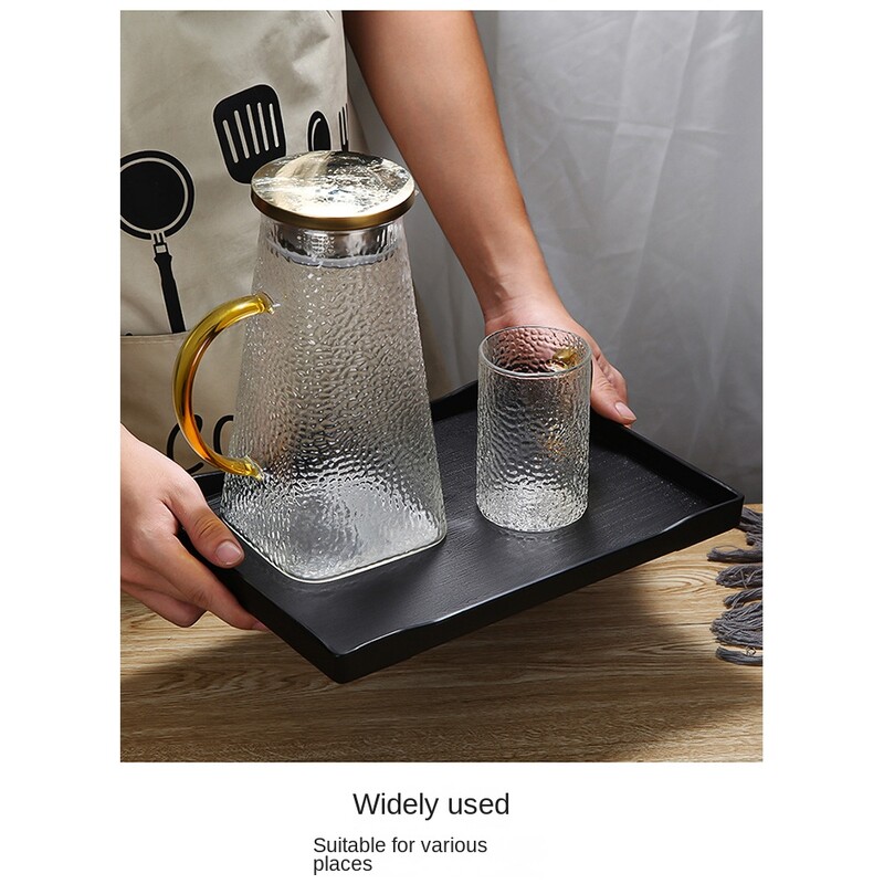 1 tk plastikust tualett-tarvete kandik korduvkasutatav must taaskasutatav dekoratiivalus Mitmeotstarbeline ristkülikukujuline serveerimisalus restorani hoiustamiseks