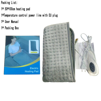 Pad de încălzire electrică multifuncțională de 50*100 catifea, prietenoasă cu pielea, controlul temperaturii, constantă, caldă, comprimare, ține la rece.