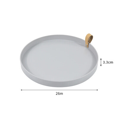 1 tk Lihtne ühevärviline ümmargune hoiualus Kaasaskantav magamistoa laud Dekoratiivkosmeetika Ehted Mitmesugused vitriinide korraldaja