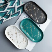 Vastupidav suurepärane ovaalne hoiualus Seebirätikute parfüümihoidja Keraamika Ovaalne hoiualus, mida on lihtne kodus puhastada