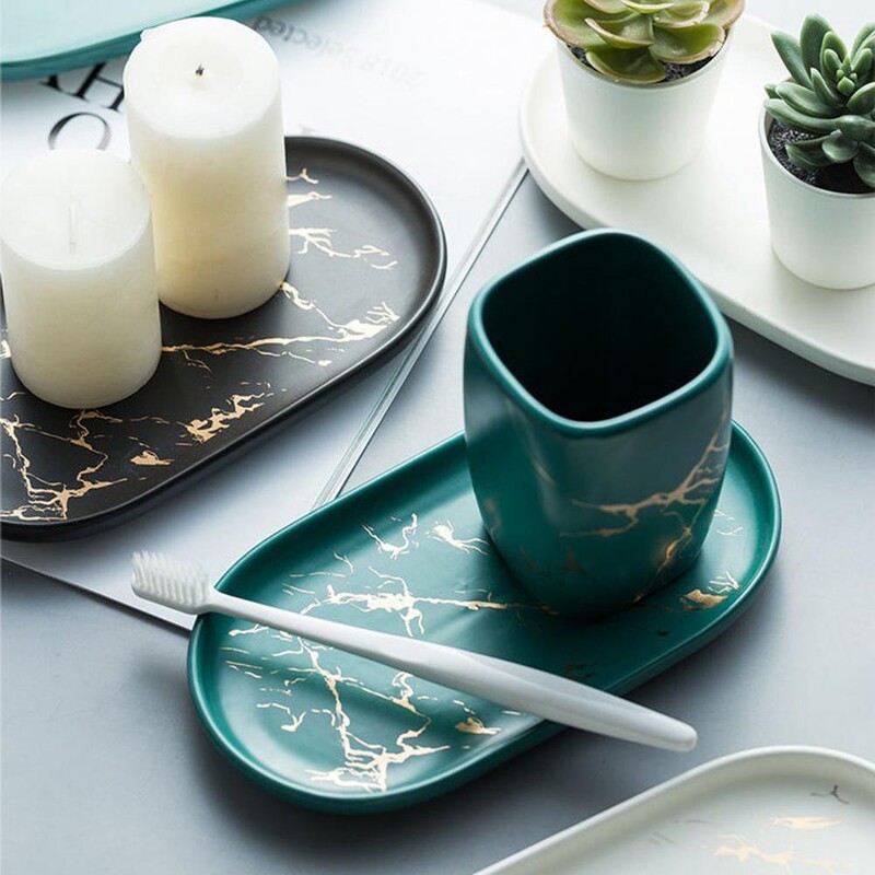 Vastupidav suurepärane ovaalne hoiualus Seebirätikute parfüümihoidja Keraamika Ovaalne hoiualus, mida on lihtne kodus puhastada