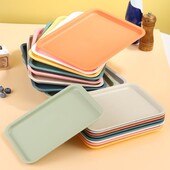 Πολύχρωμος Πλαστικός Δίσκος Τροφίμων Τηγάνι Ψωμιού Nordic PP Dessert Pallet Rectangular Storage Hotel Service Δίσκος Οικιακά Προμήθειες κουζίνας