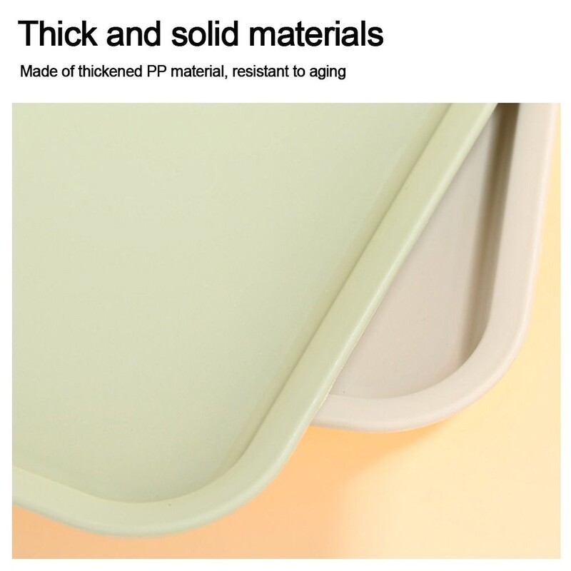 Πολύχρωμος Πλαστικός Δίσκος Τροφίμων Τηγάνι Ψωμιού Nordic PP Dessert Pallet Rectangular Storage Hotel Service Δίσκος Οικιακά Προμήθειες κουζίνας