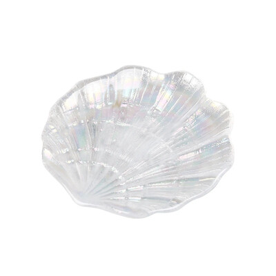 Creative Shell kandik Klaasist hoiualused Kõrvarõngad Sõrmused Ehted Näidikud Värvipalett Fotorekvisiidid Bandejas Decor