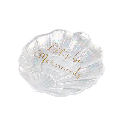 Creative Shell kandik Klaasist hoiualused Kõrvarõngad Sõrmused Ehted Näidikud Värvipalett Fotorekvisiidid Bandejas Decor