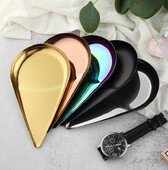 Metallist alus, roostevabast terasest taldrik, ovaalne koogi- ja puuviljade magustoidualus, ristkülikukujuline suupistetaldrik ehete hoiustamisalus