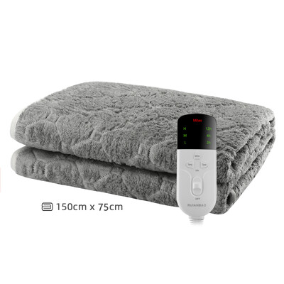 RUIANBAO soojendusega tekk, pehme 2-kihiline flanellist elektritekk 3 soojendusastme ja ajastusfunktsiooniga, masinpestav