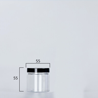 Διαφανές σφραγισμένο κουτί με καπάκι Πλαστικό άδειο μπουκάλι συσκευασίας Κουβάς αποθήκευσης κυκλικό δοχείο μπισκότων Βάζο τροφίμων Σφραγισμένα δοχεία δοχείο δοχείο