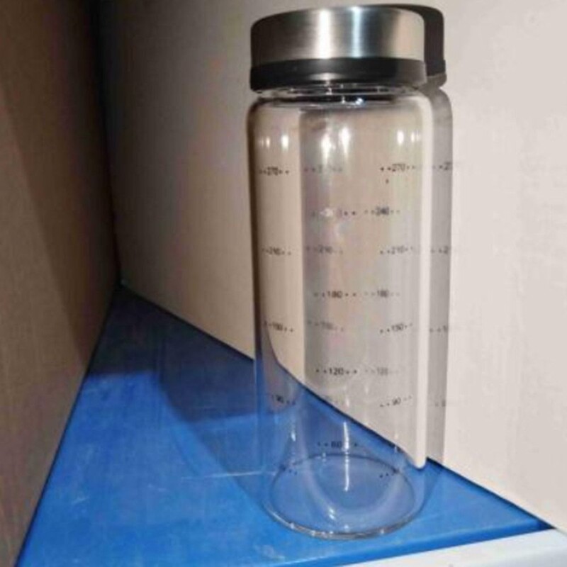 Μπουκάλι από γυαλί υψηλής περιεκτικότητας σε βοριοπυριτικό μπαχαρικό Μπουκάλι με περιστροφικό καπάκι κουζίνας αλάτι σουσάμι