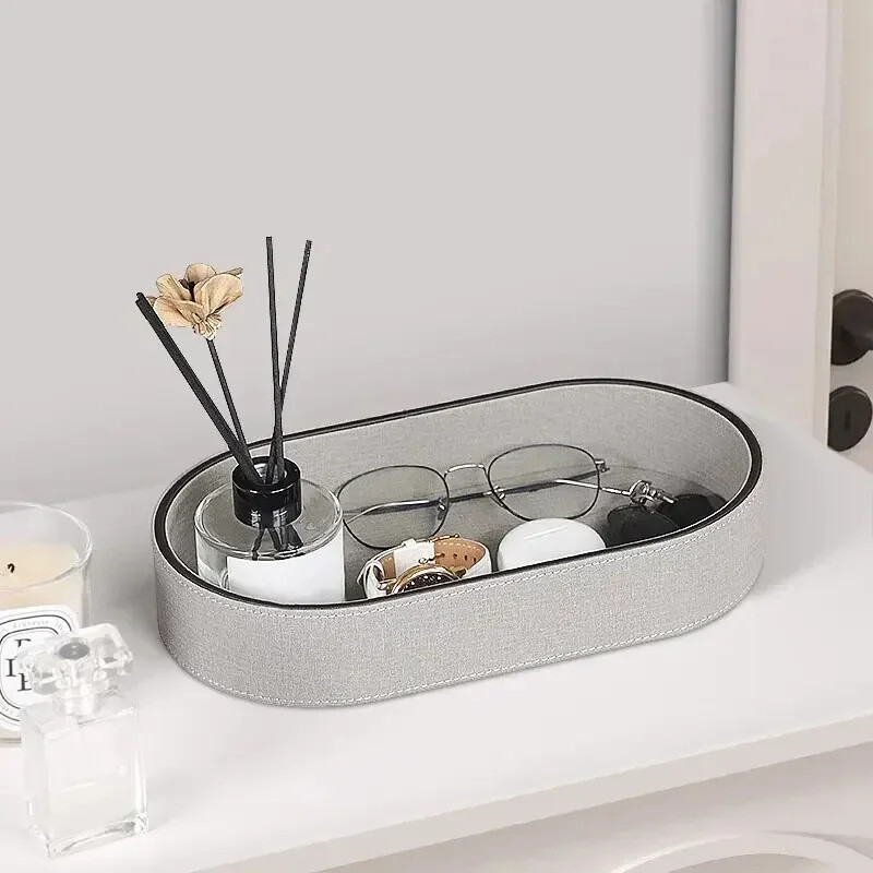 Hoiukast Võtmeplaat Täringuraha Rahakott Mündid Kandik Ehted Kosmeetika Organisaatorikarp Kodu Elutoakaunistus PU-nahast töölaud