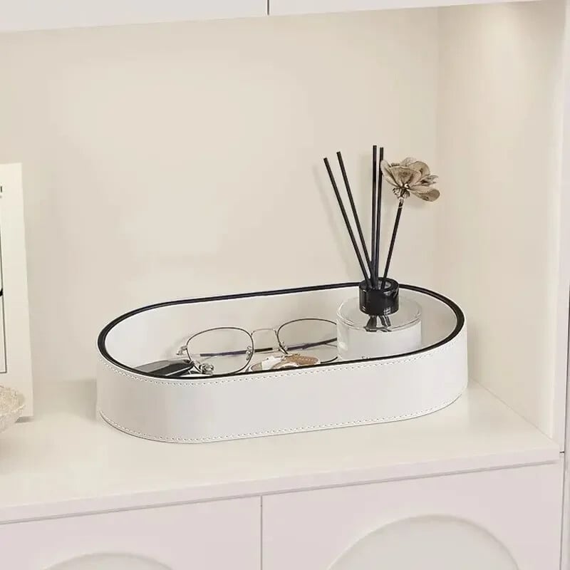 Hoiukast Võtmeplaat Täringuraha Rahakott Mündid Kandik Ehted Kosmeetika Organisaatorikarp Kodu Elutoakaunistus PU-nahast töölaud