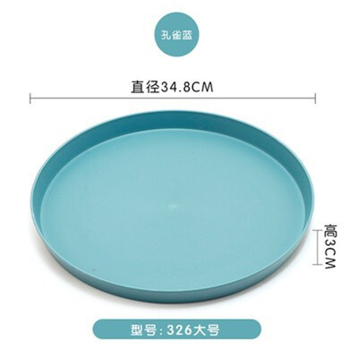 Σκανδιναβικό στυλ Πλαστικός στρογγυλός δίσκος Παχύ πιάτο κέικ ψωμιού Οικιακός δίσκος τσαγιού κατά του ζεματίσματος Πολυλειτουργικός δίσκος φρούτων κουζίνας