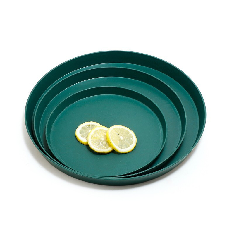 Σκανδιναβικό στυλ Πλαστικός στρογγυλός δίσκος Παχύ πιάτο κέικ ψωμιού Οικιακός δίσκος τσαγιού κατά του ζεματίσματος Πολυλειτουργικός δίσκος φρούτων κουζίνας