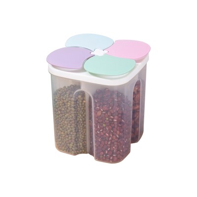 1500/2300 ml teravilja hoiupaak köögikamber hoiukarp plastikust niiskuskindel suletud purk nuudli ubade riisikonteiner