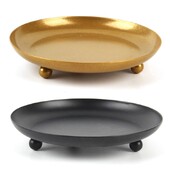 Dekoratiivne laud keskalus Põhjamaade dekoratiivne ümmargune kandik sepistatud maja küünlahoidja küünlajalg küünlajalg metallist kolmapäeval