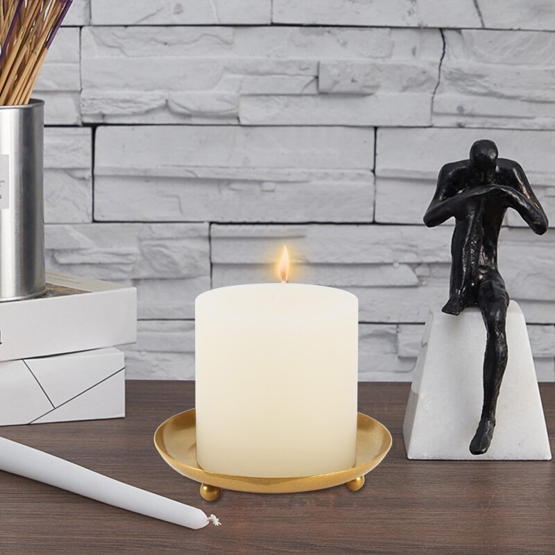 Dekoratiivne laud keskalus Põhjamaade dekoratiivne ümmargune kandik sepistatud maja küünlahoidja küünlajalg küünlajalg metallist kolmapäeval