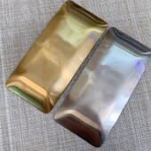 Posuda za pohranu nakita Tanjur za ručnik od nehrđajućeg čelika Salata Kozmetika Ukrasni zlatni desert Voće Posuda za večeru