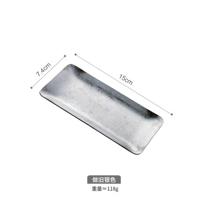 Posuda za pohranu nakita Tanjur za ručnik od nehrđajućeg čelika Salata Kozmetika Ukrasni zlatni desert Voće Posuda za večeru