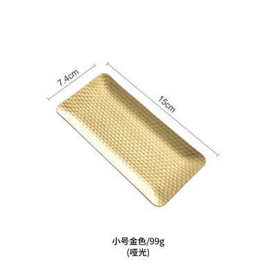 Posuda za pohranu nakita Tanjur za ručnik od nehrđajućeg čelika Salata Kozmetika Ukrasni zlatni desert Voće Posuda za večeru