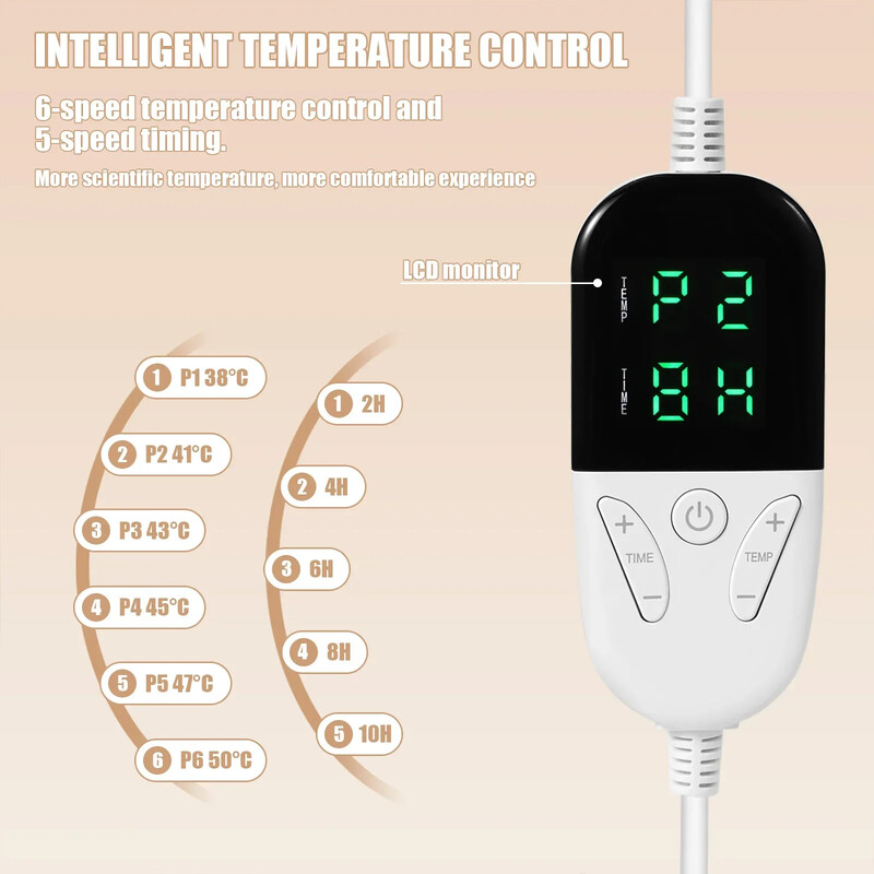 Elektriline soojendustekk pestav kahekihiline automaatne temperatuuri reguleerimise flanell elektriline tekk talvekeha soojendaja