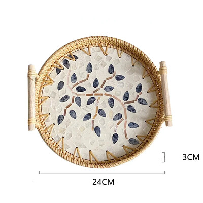 Rotangist kandikutaldrikud Pärastlõunatee kandik toidu serveerimiseks Toidutaldriku serveerimiseks suupisteroog Magustoit Puuviljad Kuivad maiustused Kook Avaleht