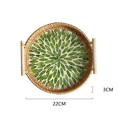 Rotangist kandikutaldrikud Pärastlõunatee kandik toidu serveerimiseks Toidutaldriku serveerimiseks suupisteroog Magustoit Puuviljad Kuivad maiustused Kook Avaleht